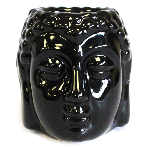 Arzător Aromaterapie Cap Buddha Negru | Produs Casa cu Parfum