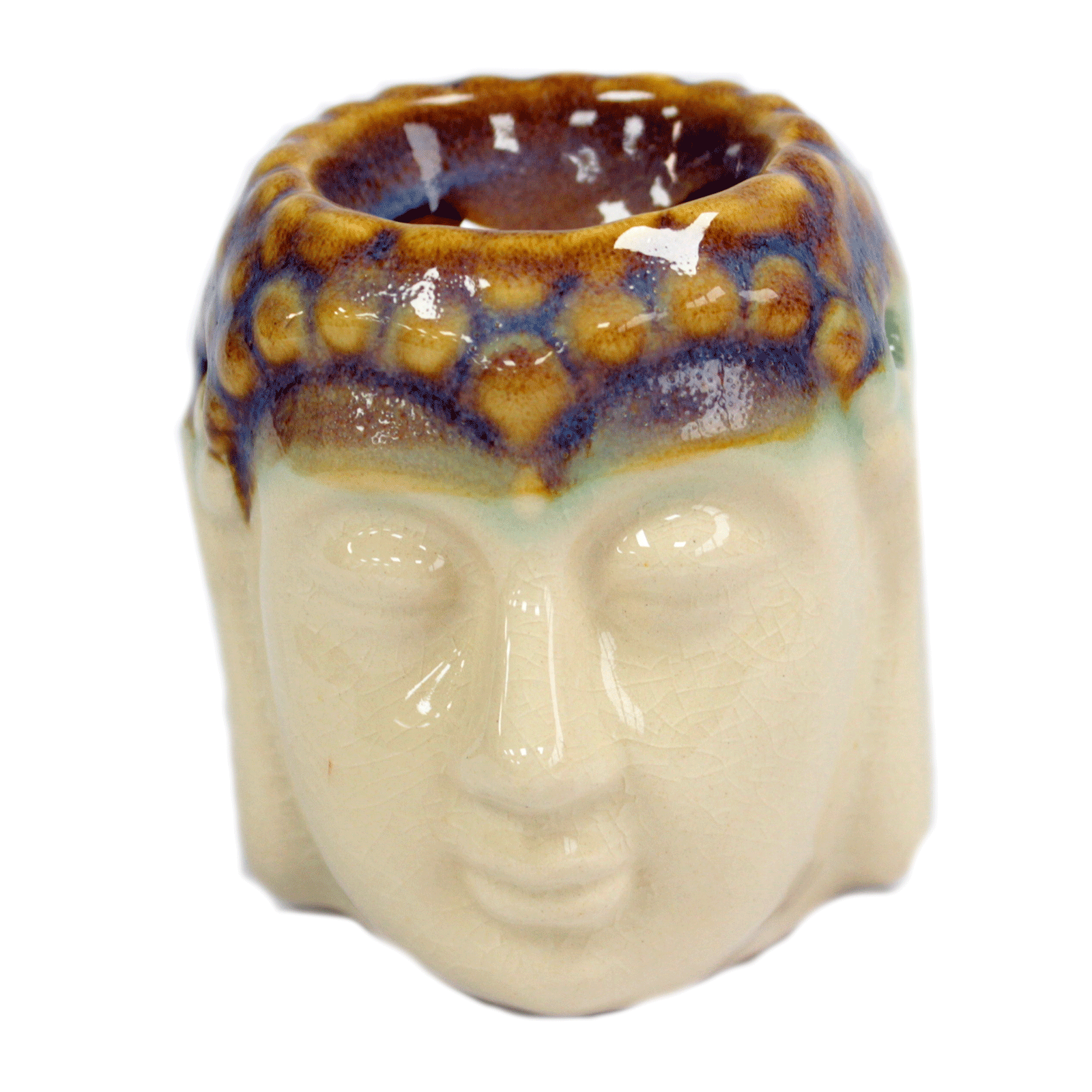 Arzator Aromaterapie Cap Buddha Alb