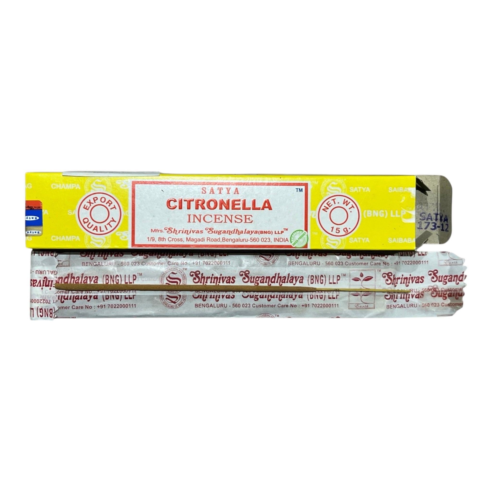 Betisoare Parfumate - Satya - Citronela | Produs Casa cu Parfum