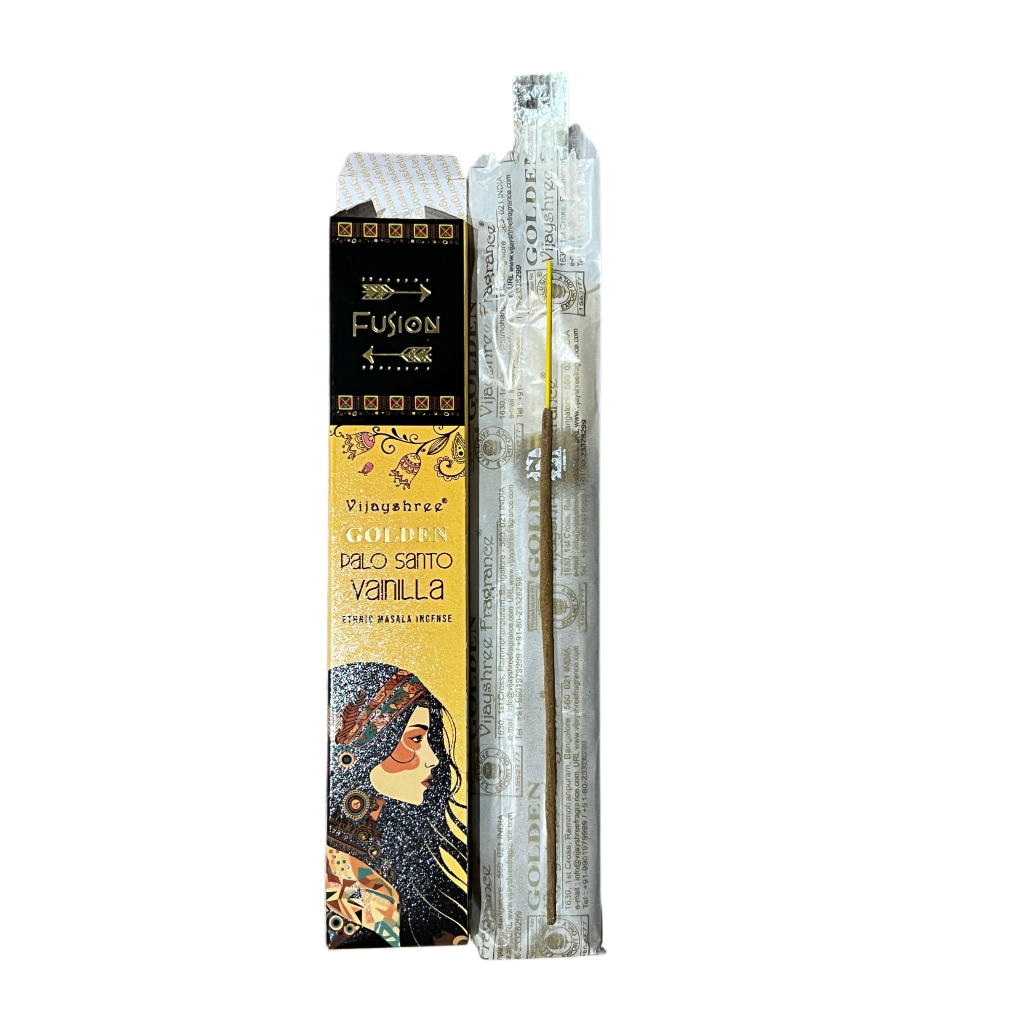 Betisoare Parfumate - Palo Santo si Vanilie - Golden Fusion