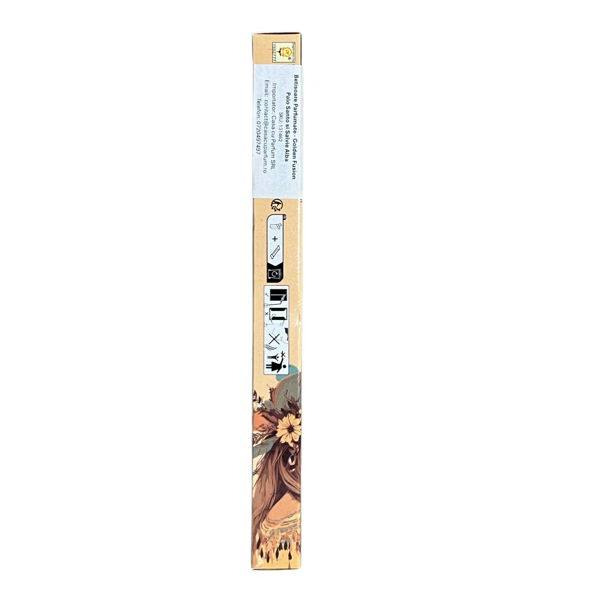 Betisoare Parfumate - Palo Santo si Salvie Alba - Golden Fusion