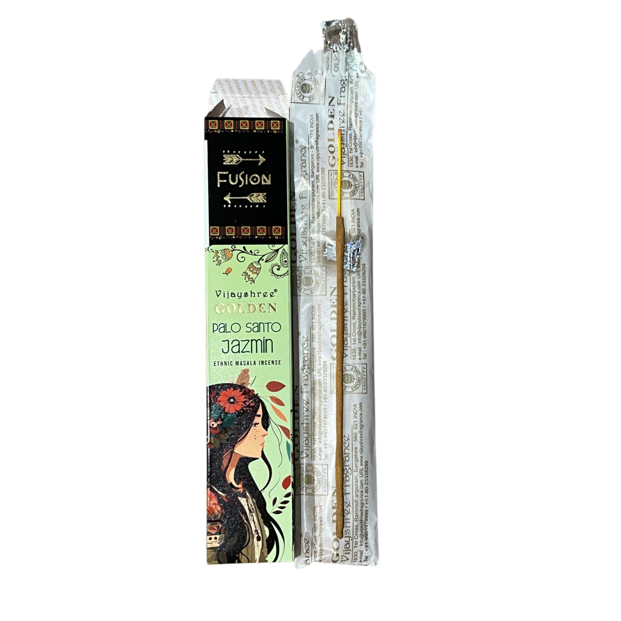 Betisoare Parfumate - Palo Santo si Iasomie - Golden Fusion