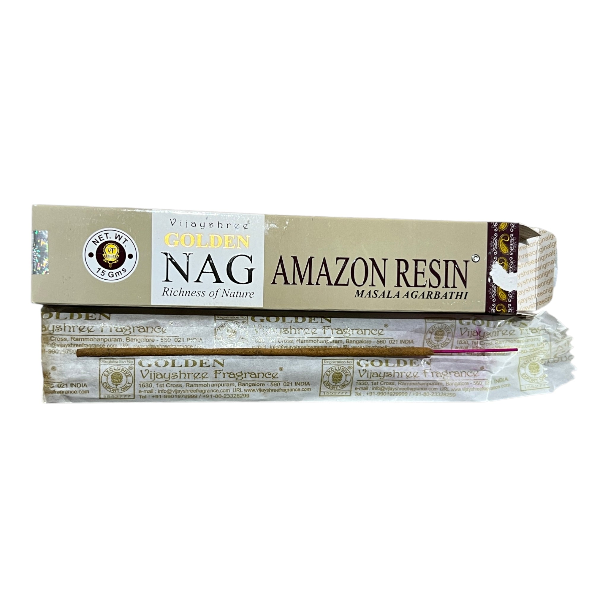Betisoare Parfumate - Rasina Amazon - Golden Nag