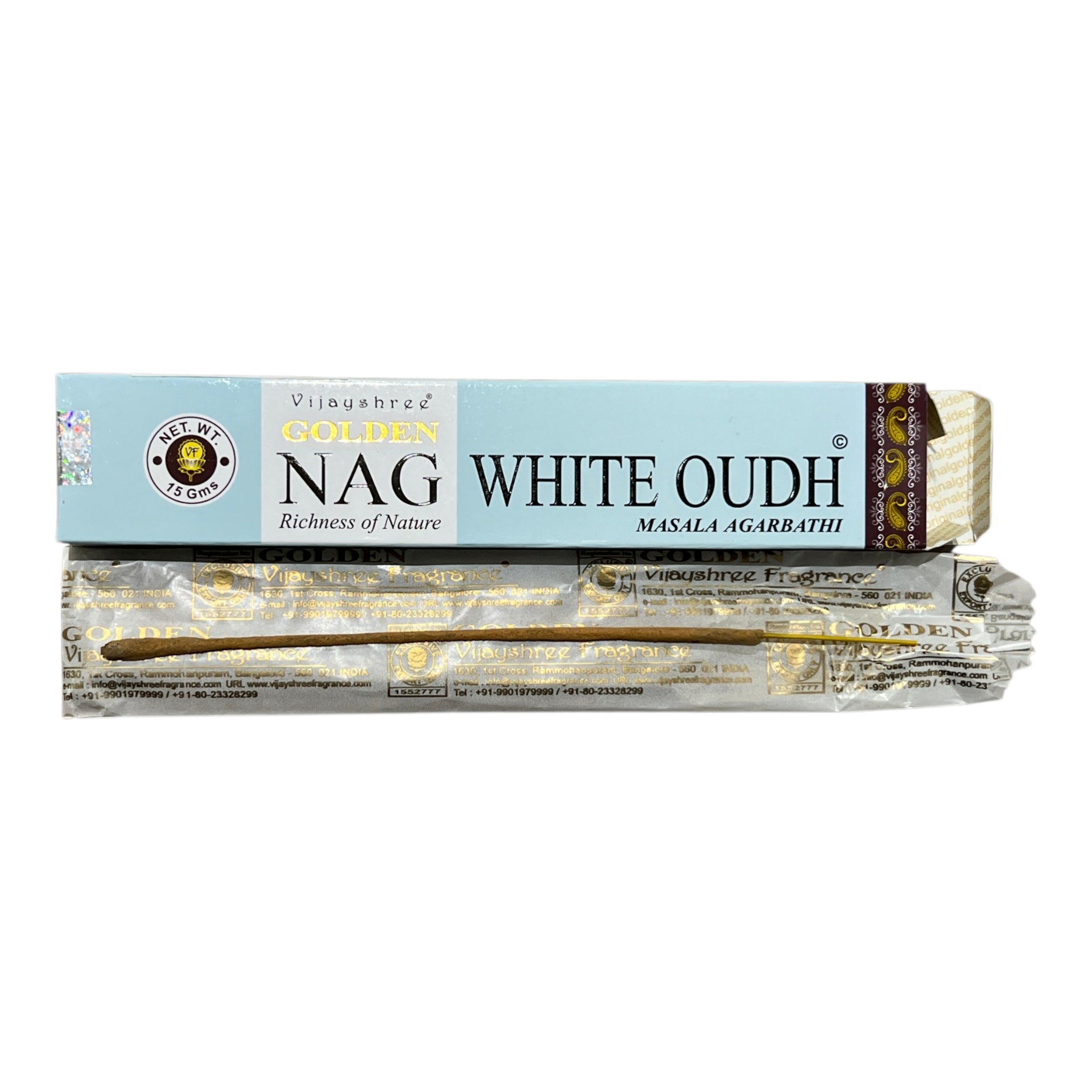 Betisoare Parfumate - Oudh Alb - Golden Nag