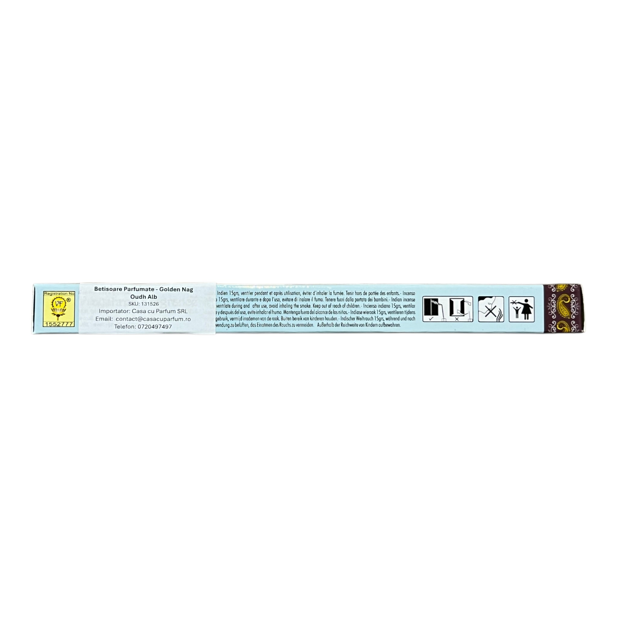 Betisoare Parfumate - Oudh Alb - Golden Nag