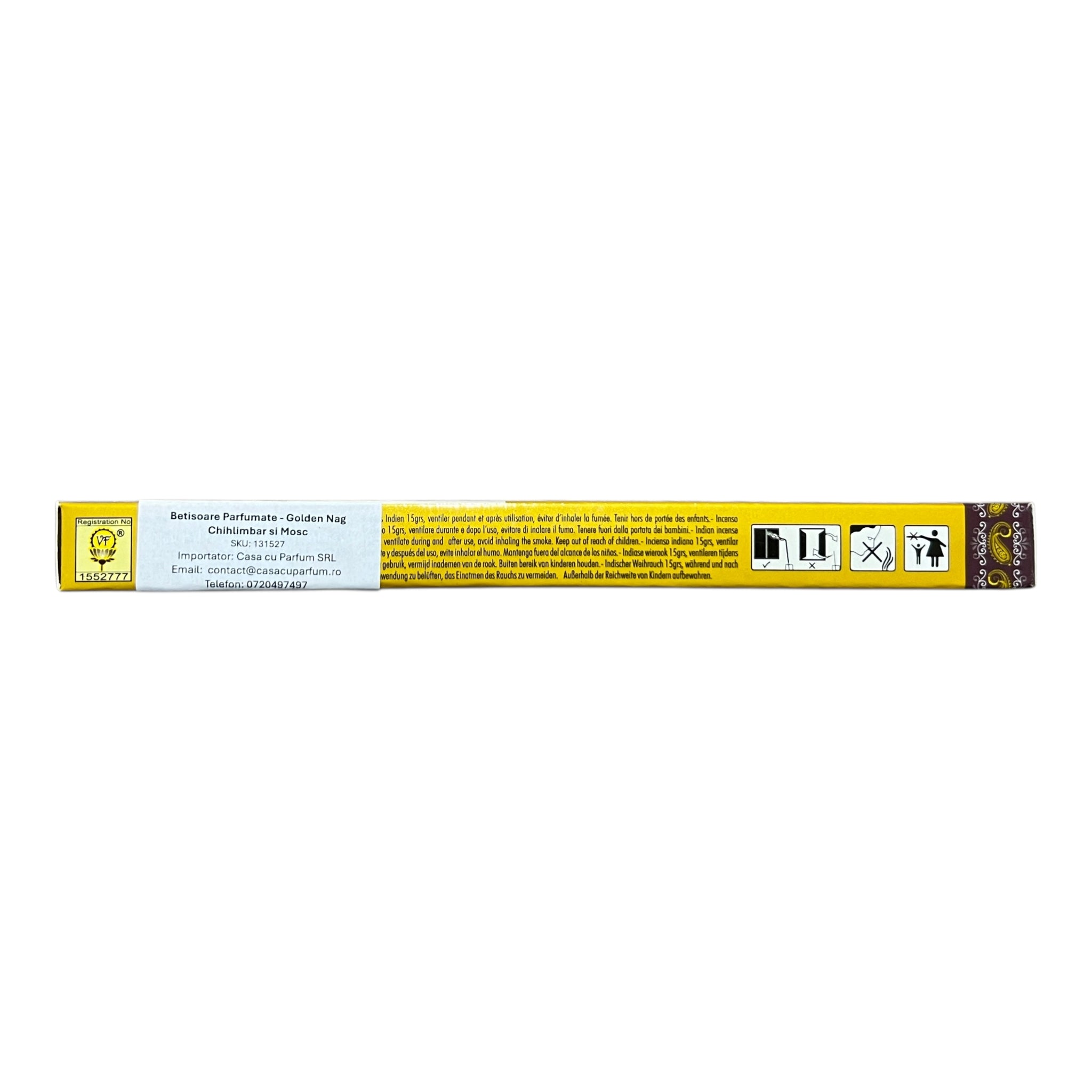 Betisoare Parfumate - Chihlimbar si Mosc - Golden Nag