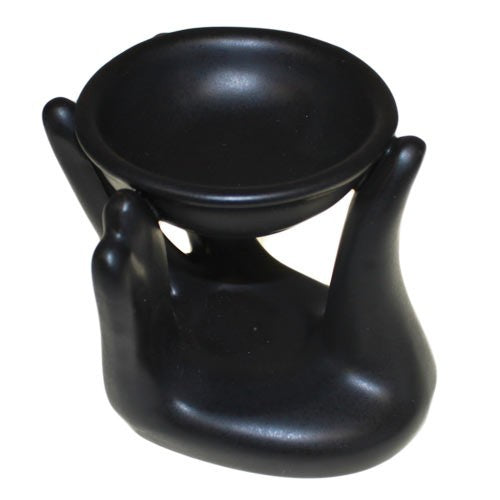 Arzător Aromaterapie Mână de Ajutor Negru | Produs Casa cu Parfum