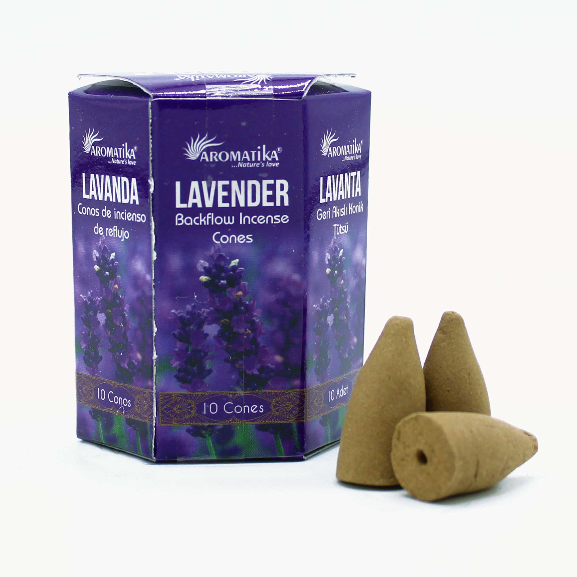 Conuri Parfumate Backflow Masala Lavanda