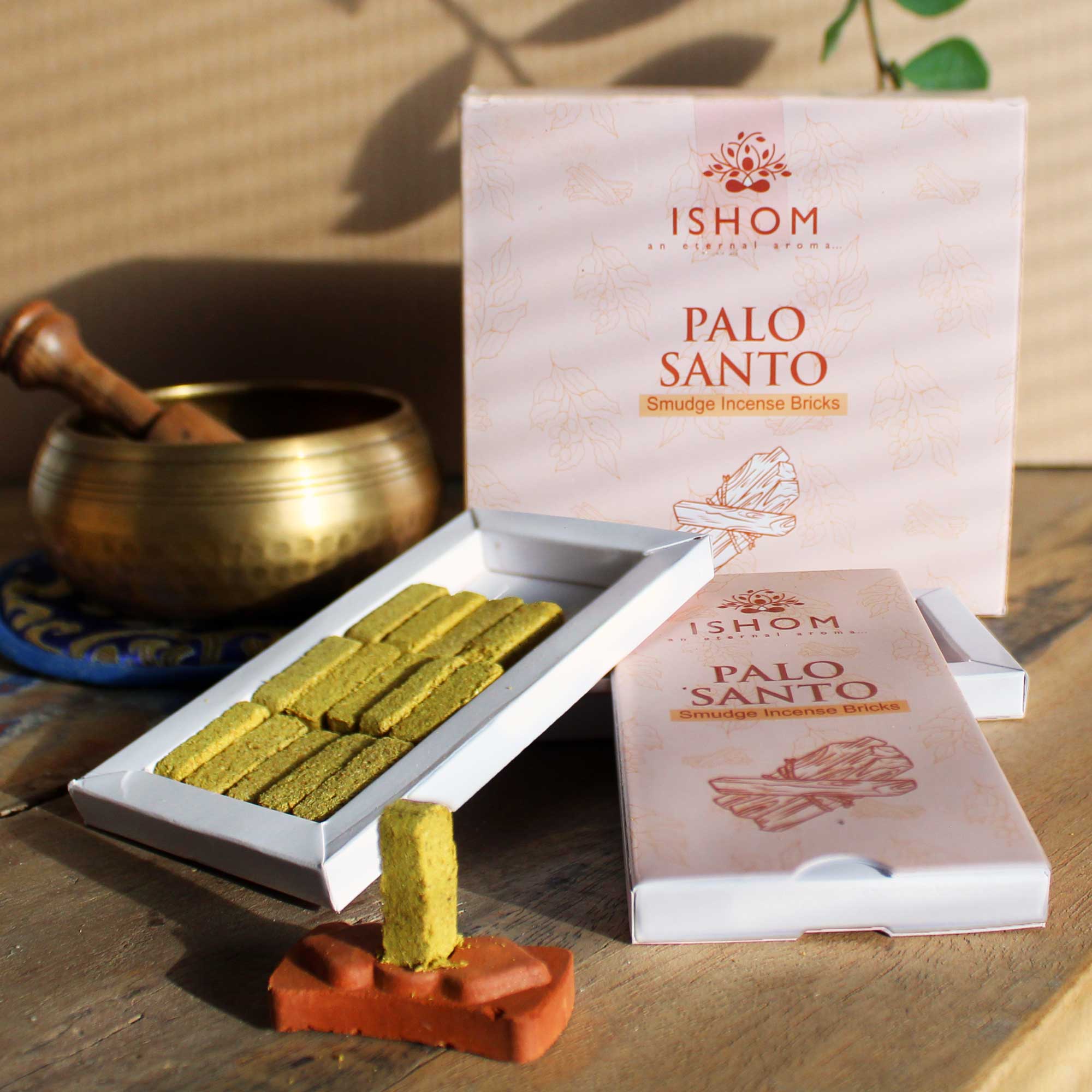 Mini Caramizi Parfumate cu Suport Palo Santo | Produs Casa cu Parfum