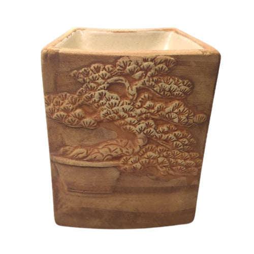 Arzător Aromaterapie Bonsai Pictat Manual Nisipiu | Produs Casa cu Parfum