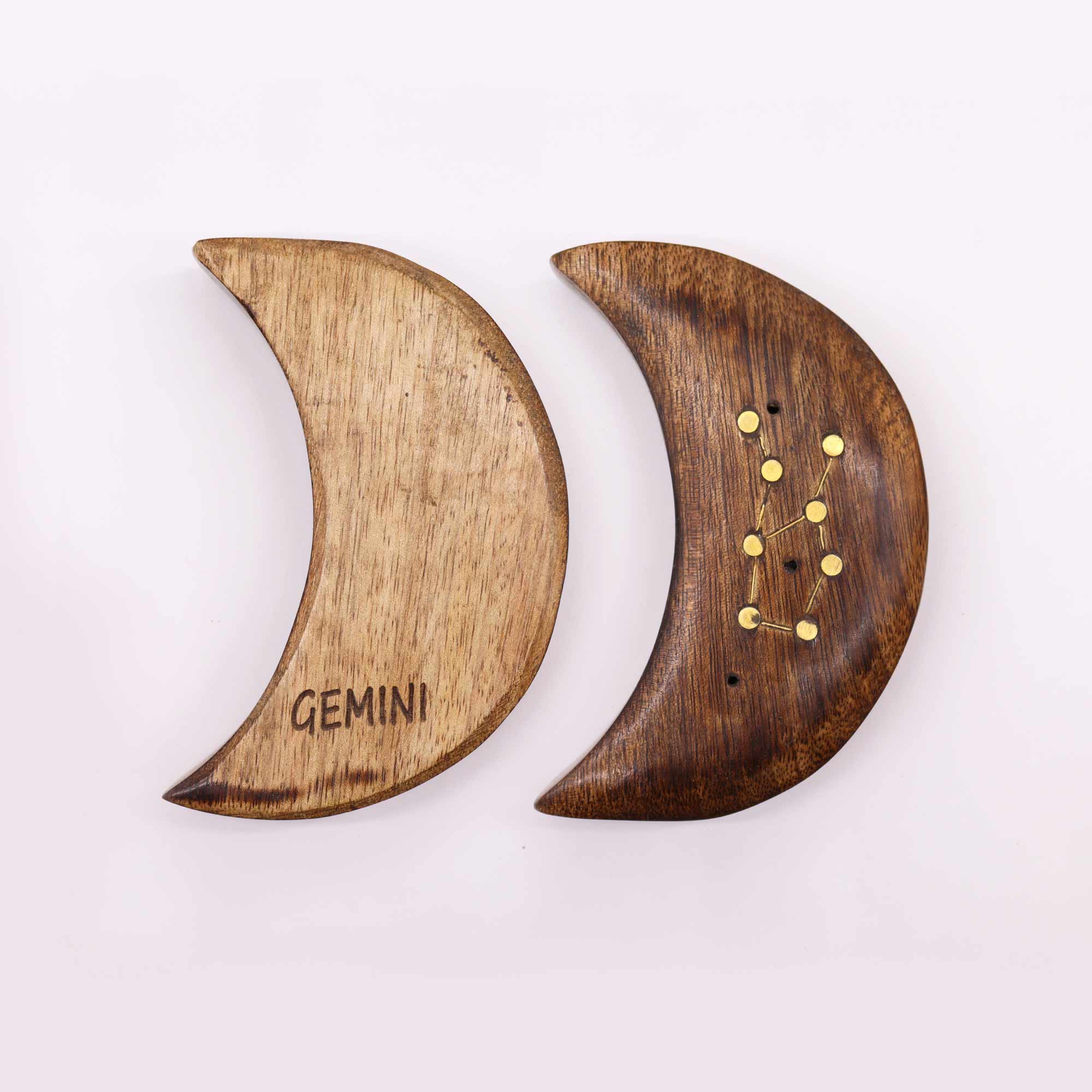 Suport Betisoare Parfumate Zodiac Lemn Mango Gemeni