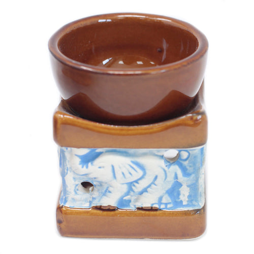 Arzător Aromaterapie Cub Maro Elefant | Produs Casa cu Parfum