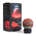 Planeta Marte Jasp Roșu Suport Goldstone | Produs Casa cu Parfum