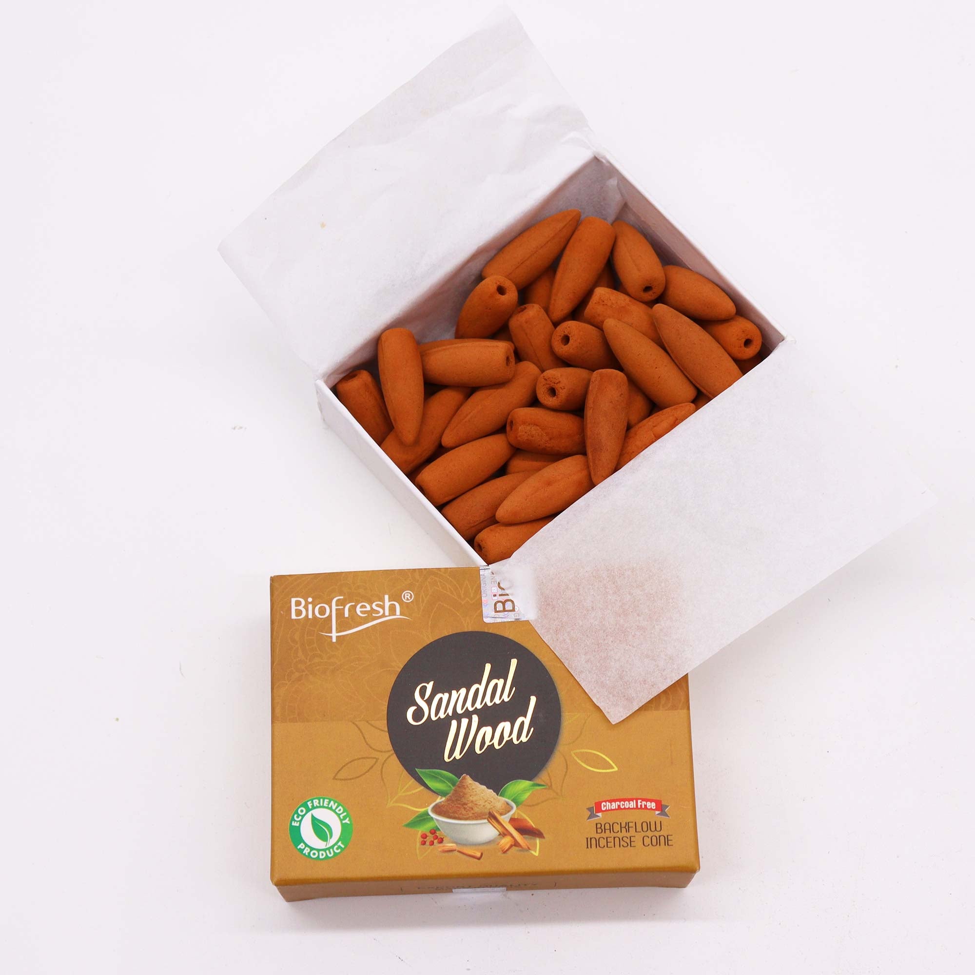 40 Conuri Parfumate Backflow Lemn de Santal