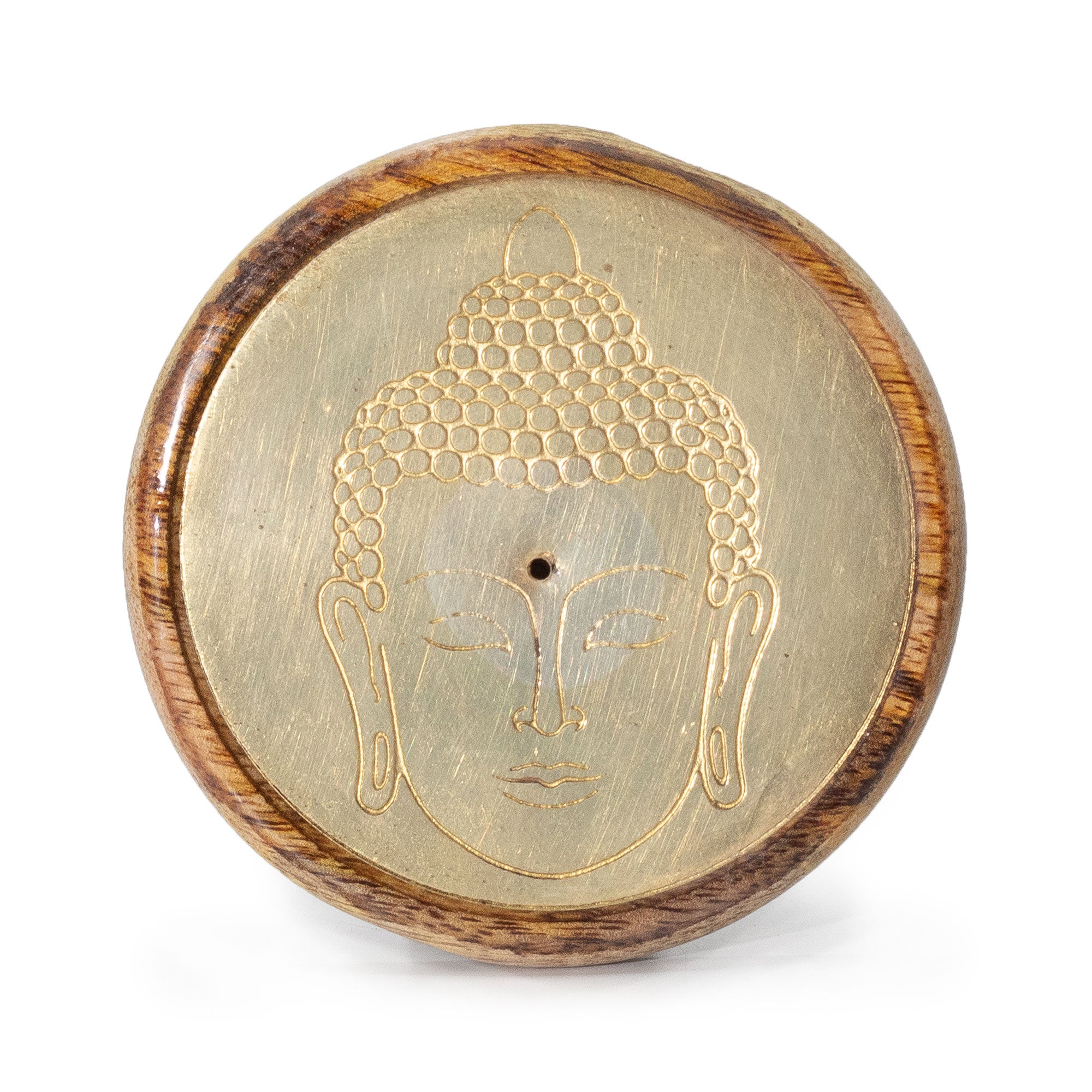 Suport Betisoare Parfumate Auriu Lemn Mango Buddha