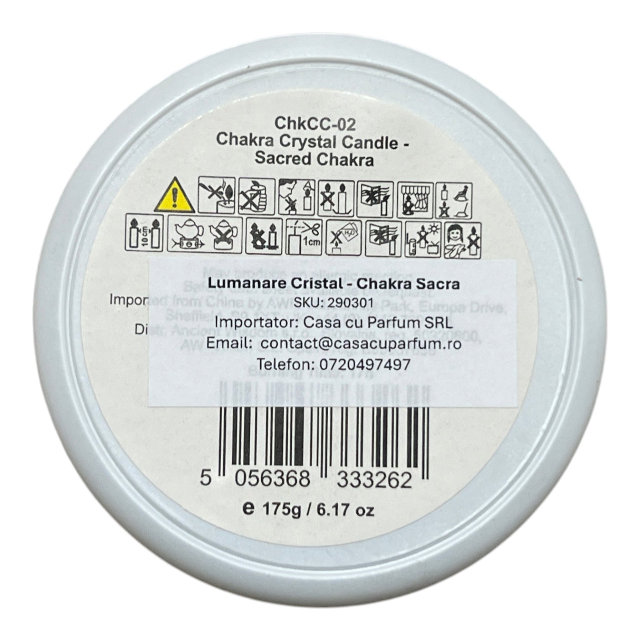 Lumanare Cristal - Chakra Sacra