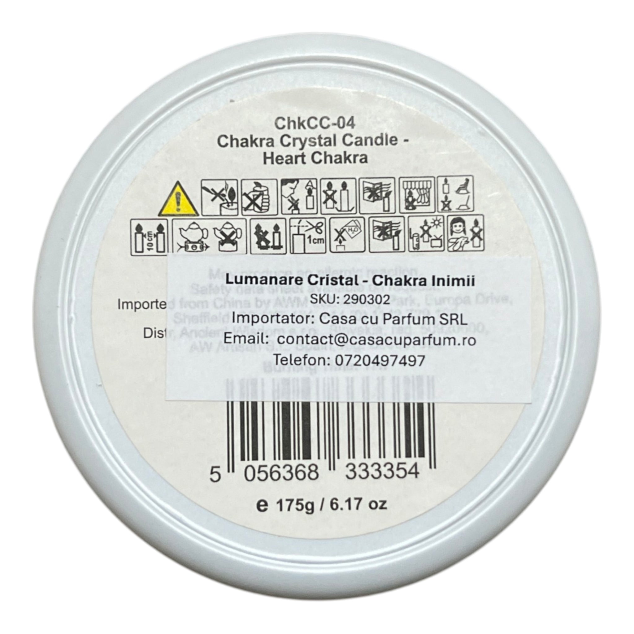 Lumanare Cristal - Chakra Inimii