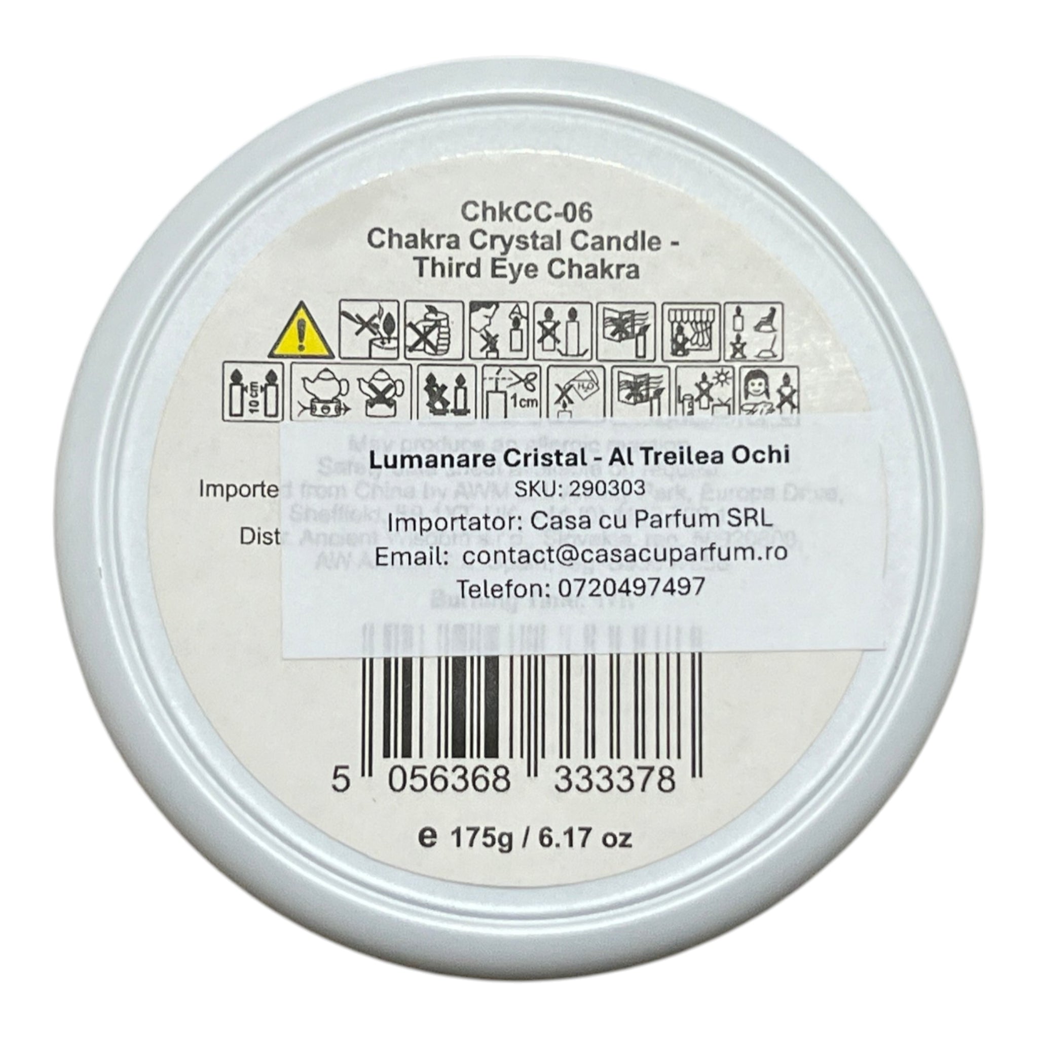 Lumanare Cristal - Al Treilea Ochi