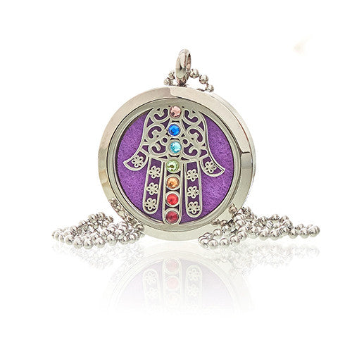 Colier Aromaterapie Hamsa Chakra 30mm | Produs Casa cu Parfum