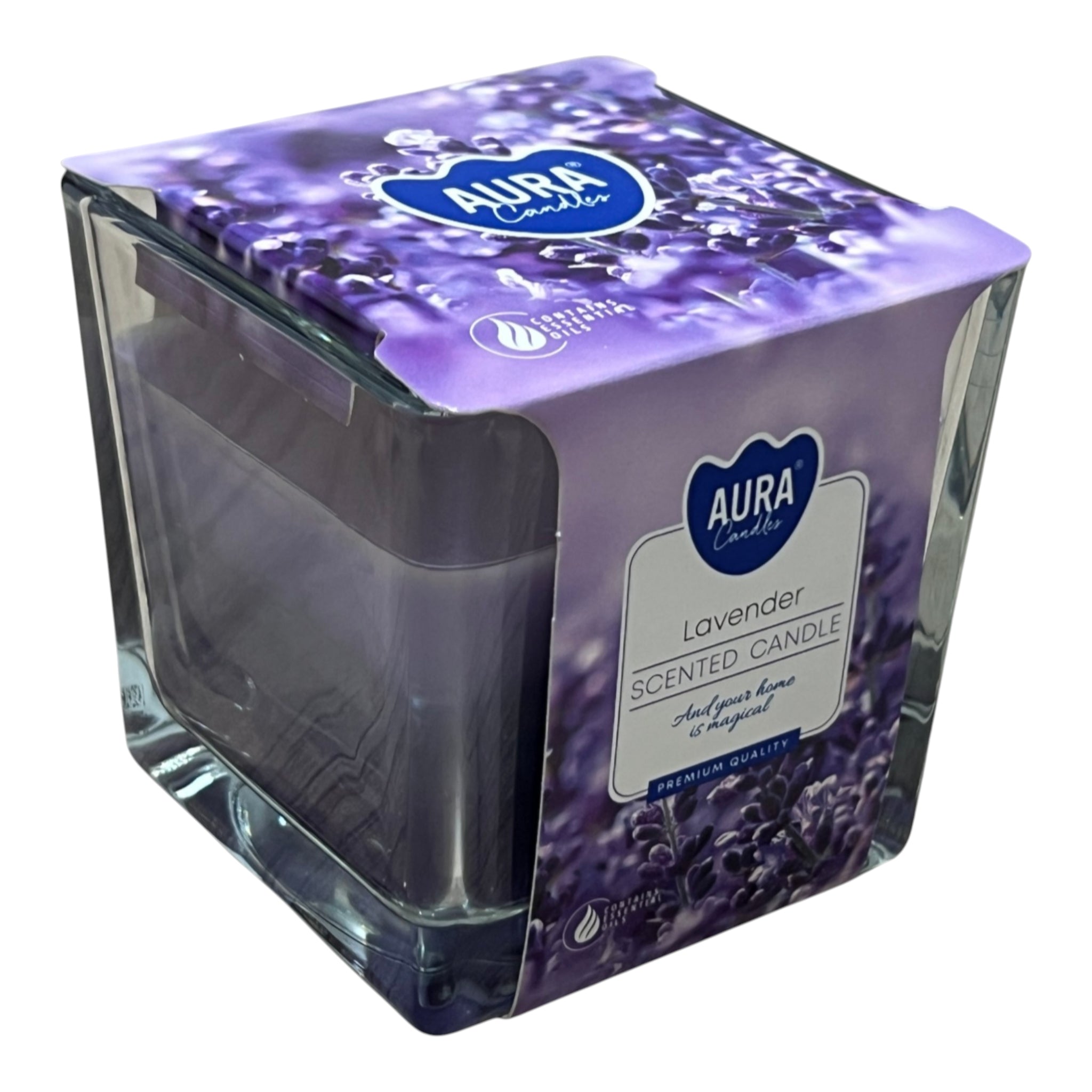 Lumanare din Soia - Curcubeu - Lavanda