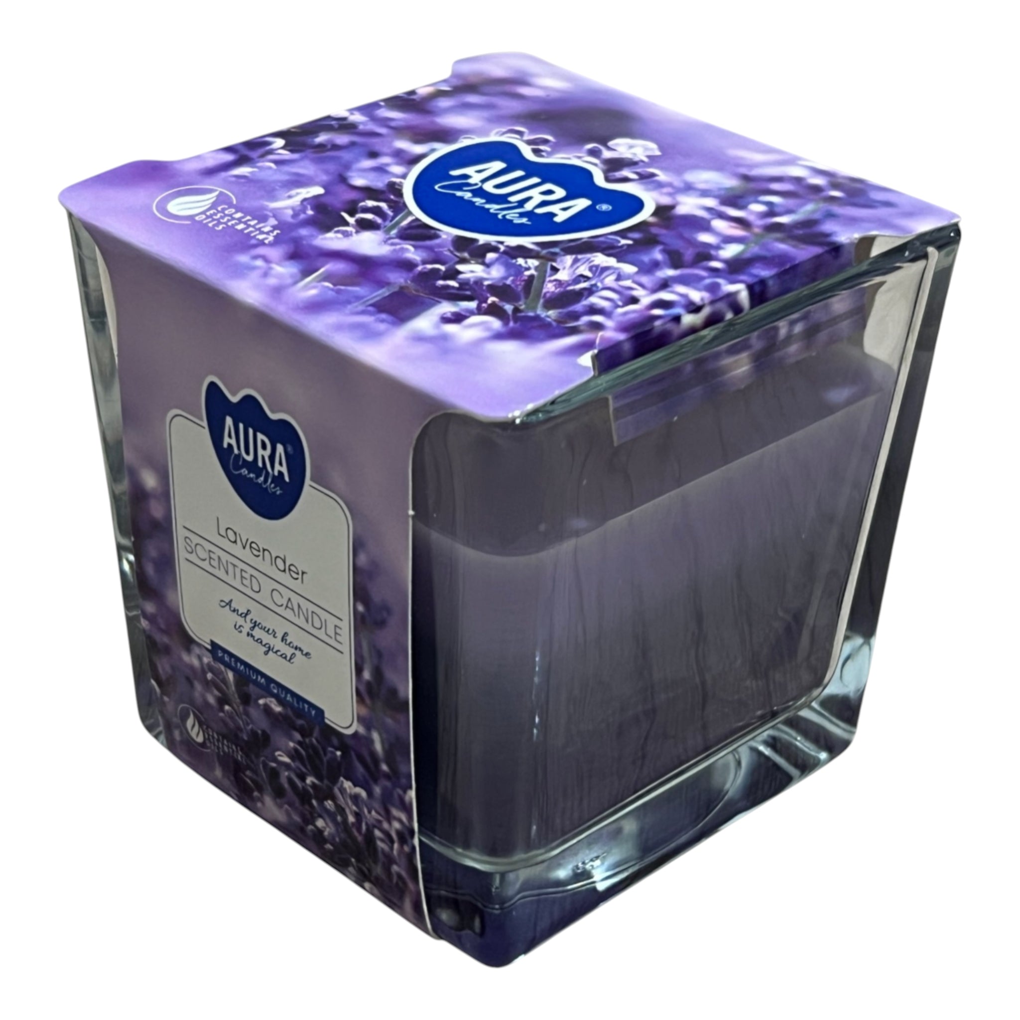 Lumanare din Soia - Curcubeu - Lavanda