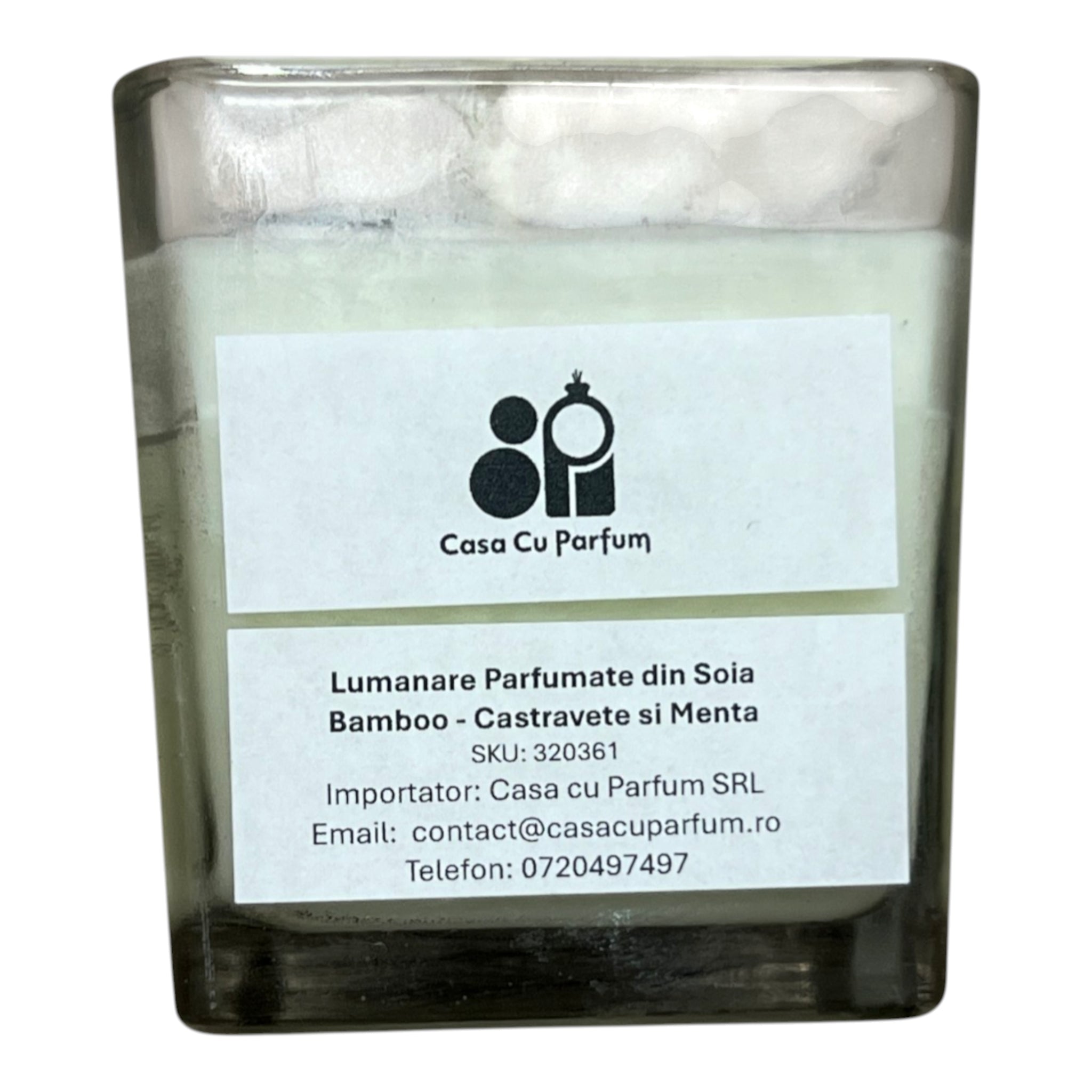 Lumanare Parfumate din Soia - Bamboo - Castravete si Menta