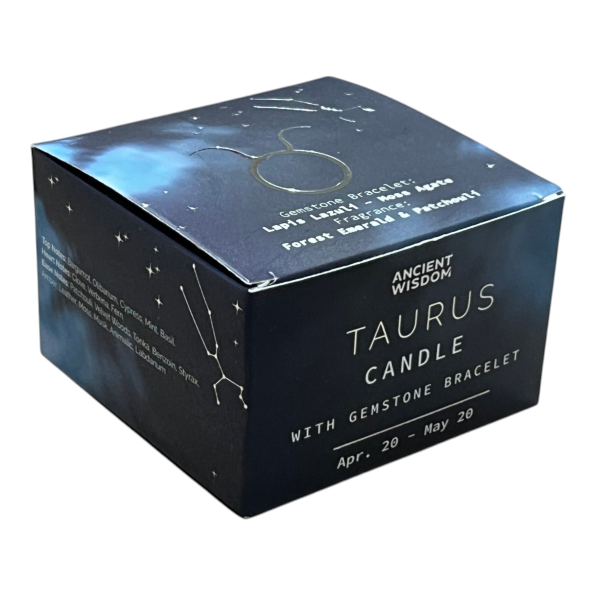 Lumanare din Soia cu Bratara - Zodiac - Taur