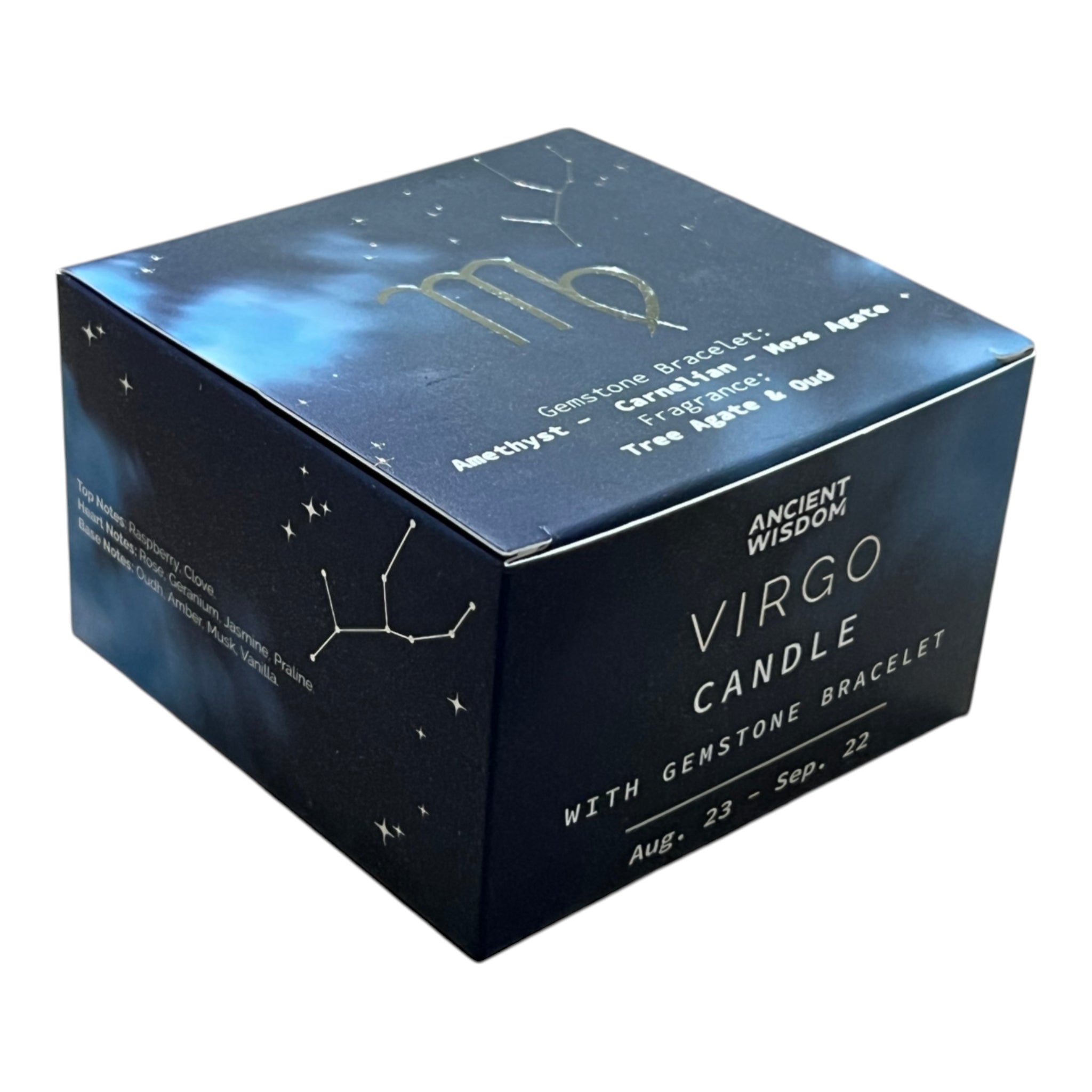 Lumanare din Soia cu Bratara - Zodiac - Fecioara