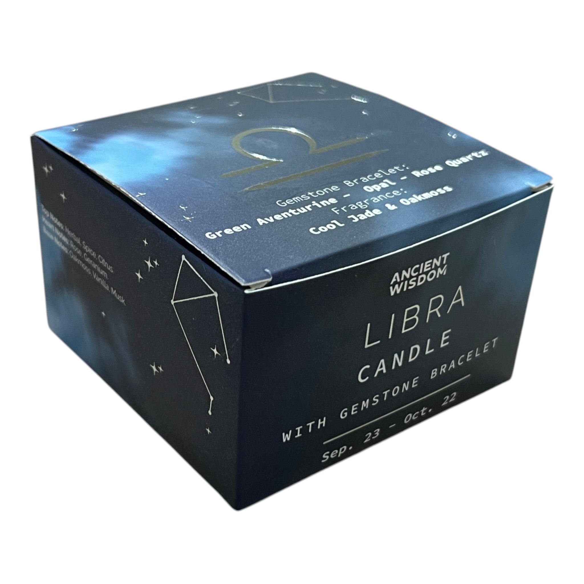 Lumanare din Soia cu Bratara - Zodiac - Balanta