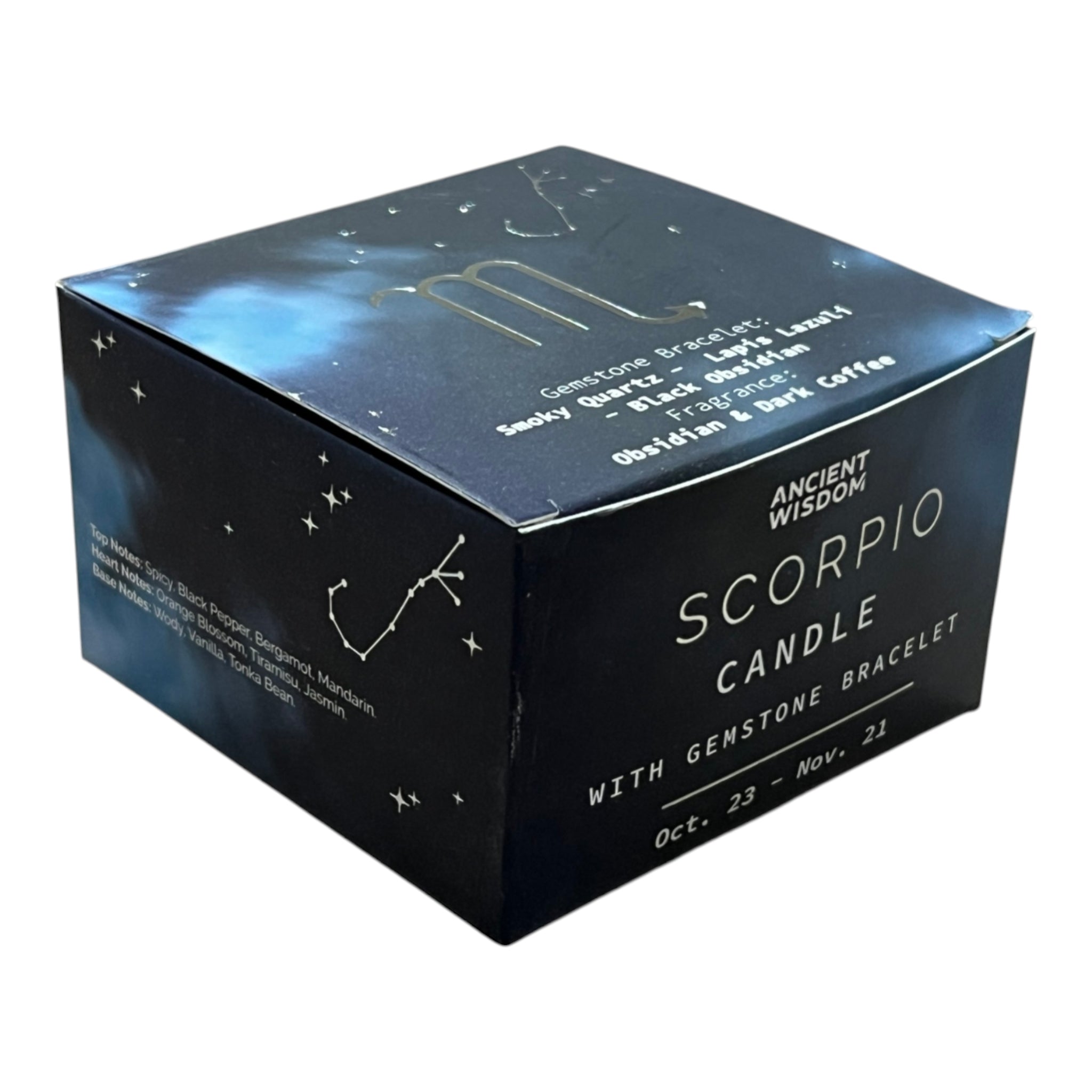 Lumanare din Soia cu Bratara - Zodiac - Scorpion