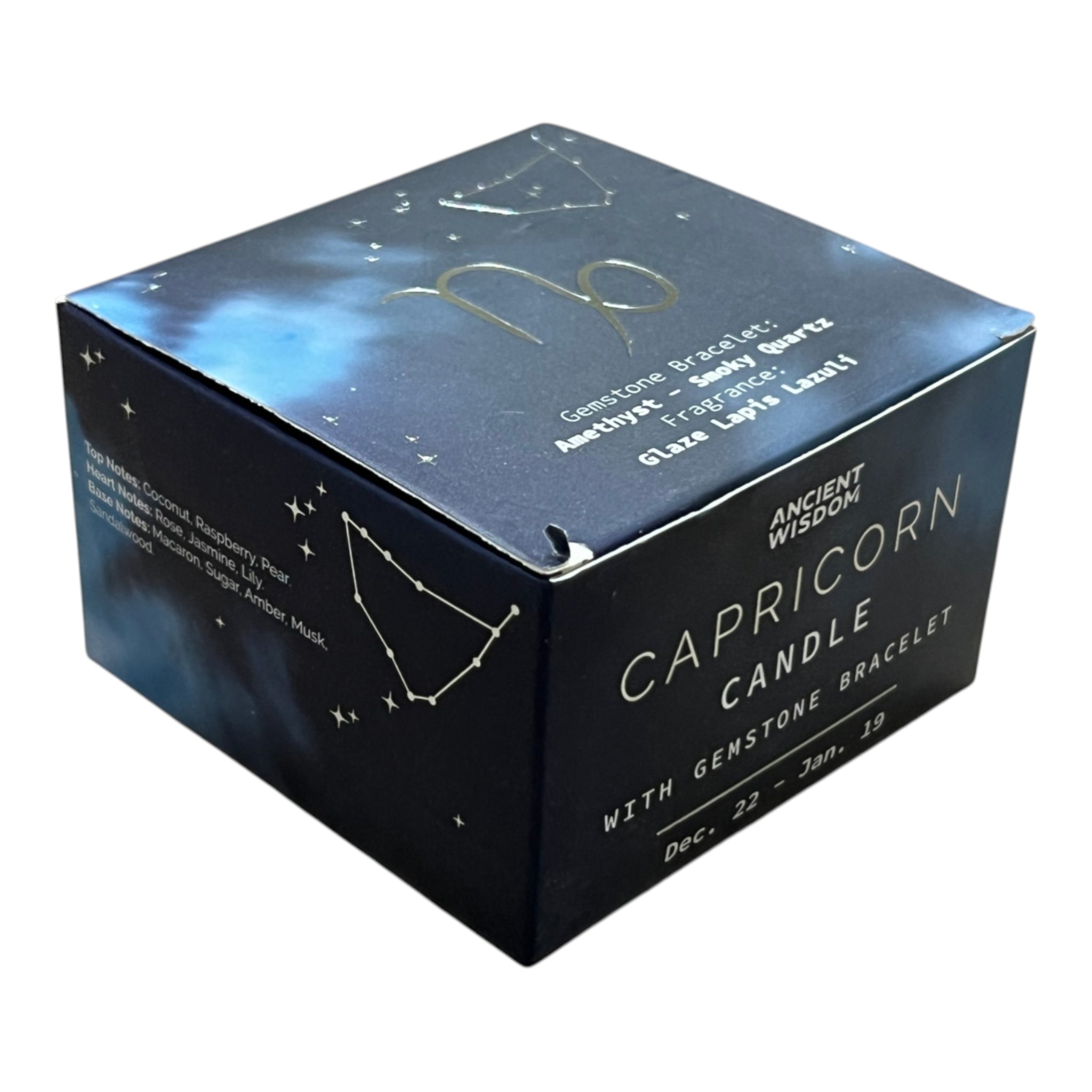 Lumanare din Soia cu Bratara - Zodiac - Capricorn
