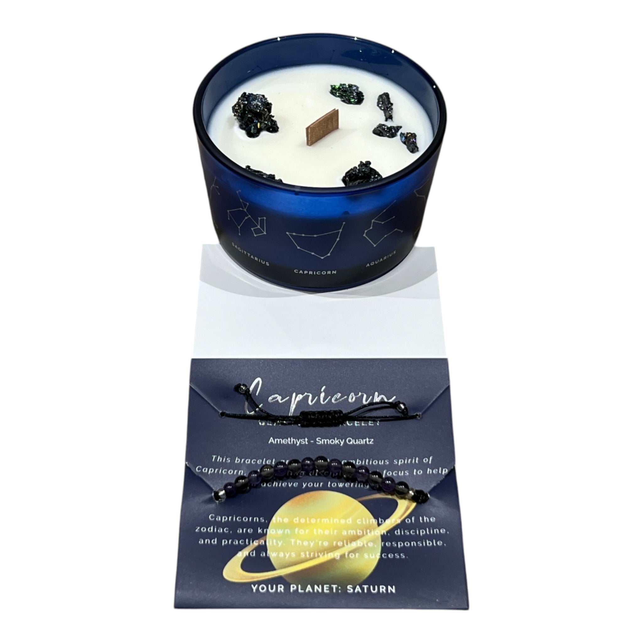 Lumanare din Soia cu Bratara - Zodiac - Capricorn