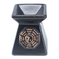 Arzător Aromaterapie Trapezoid Negru Yin Yang | Produs Casa cu Parfum